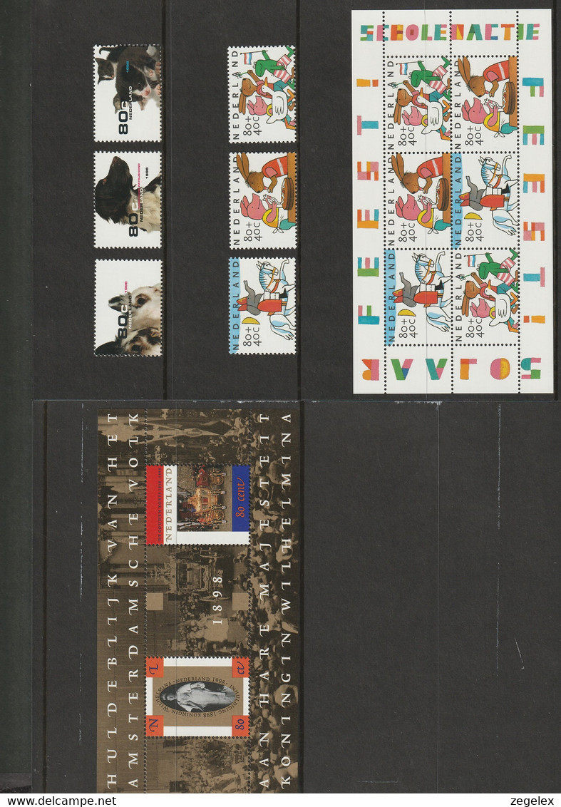 1998 Jaargang Nederland Postfris/MNH** Including December Sheet - Komplette Jahrgänge