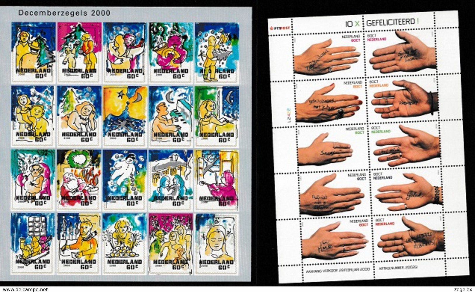 2000 Jaargang Nederland Postfris/MNH** Including December Sheet - Années Complètes