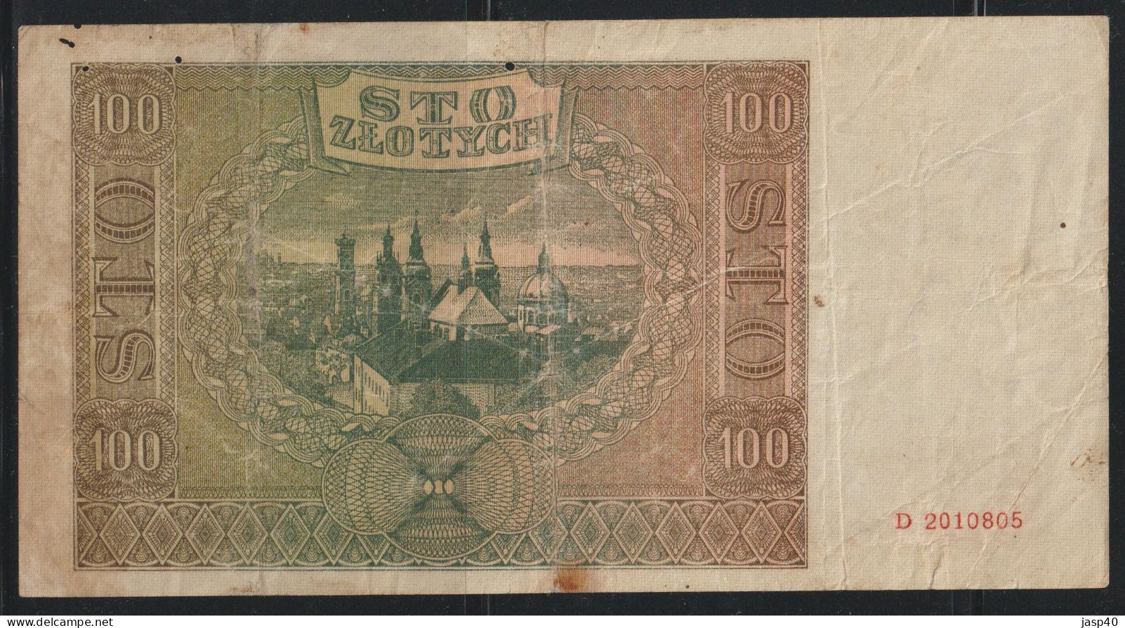 POLONIA - 100 ZLOT DE 1941 - Polen