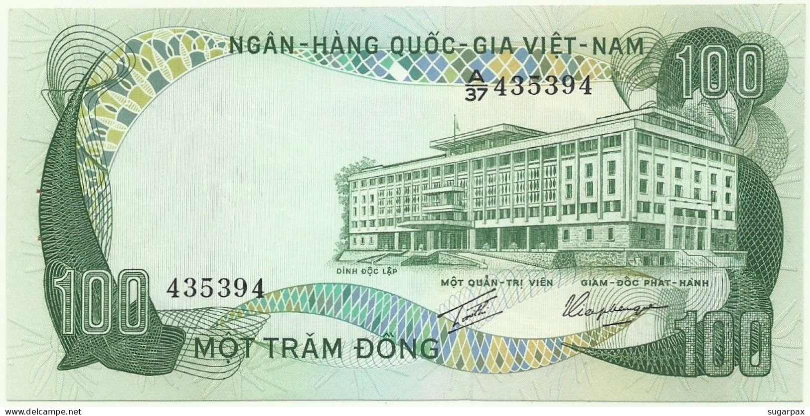 SOUTH VIET NAM - 100 DONG - ND ( 1972 ) - P 31 - SÉRIE A/37 - VIETNAM - Vietnam