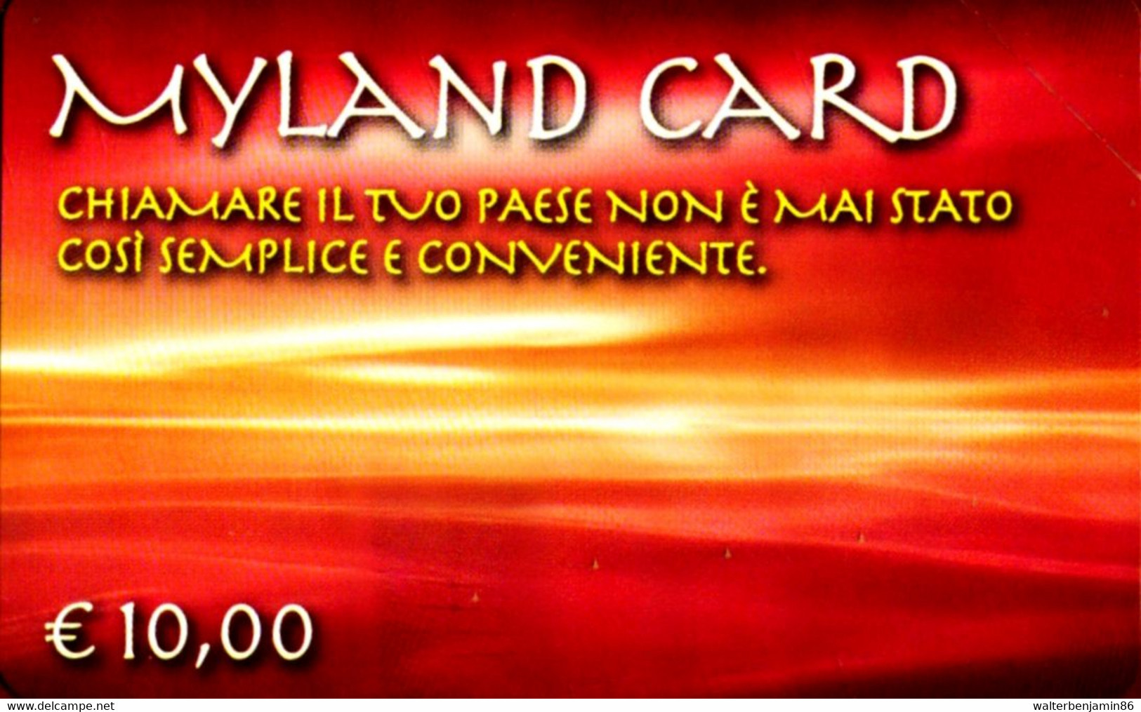 G 1828 330 C&C 3949 SCHEDA TELEFONICA NUOVA MAGNETIZZATA MYLAND CARD 30.06.2005 - Pubbliche Speciali O Commemorative