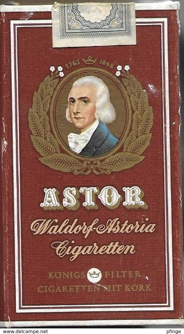 Ancien Paquet Vide En Carton De 10 Cigarettes Astor - Estuches Para Cigarrillos (vacios)