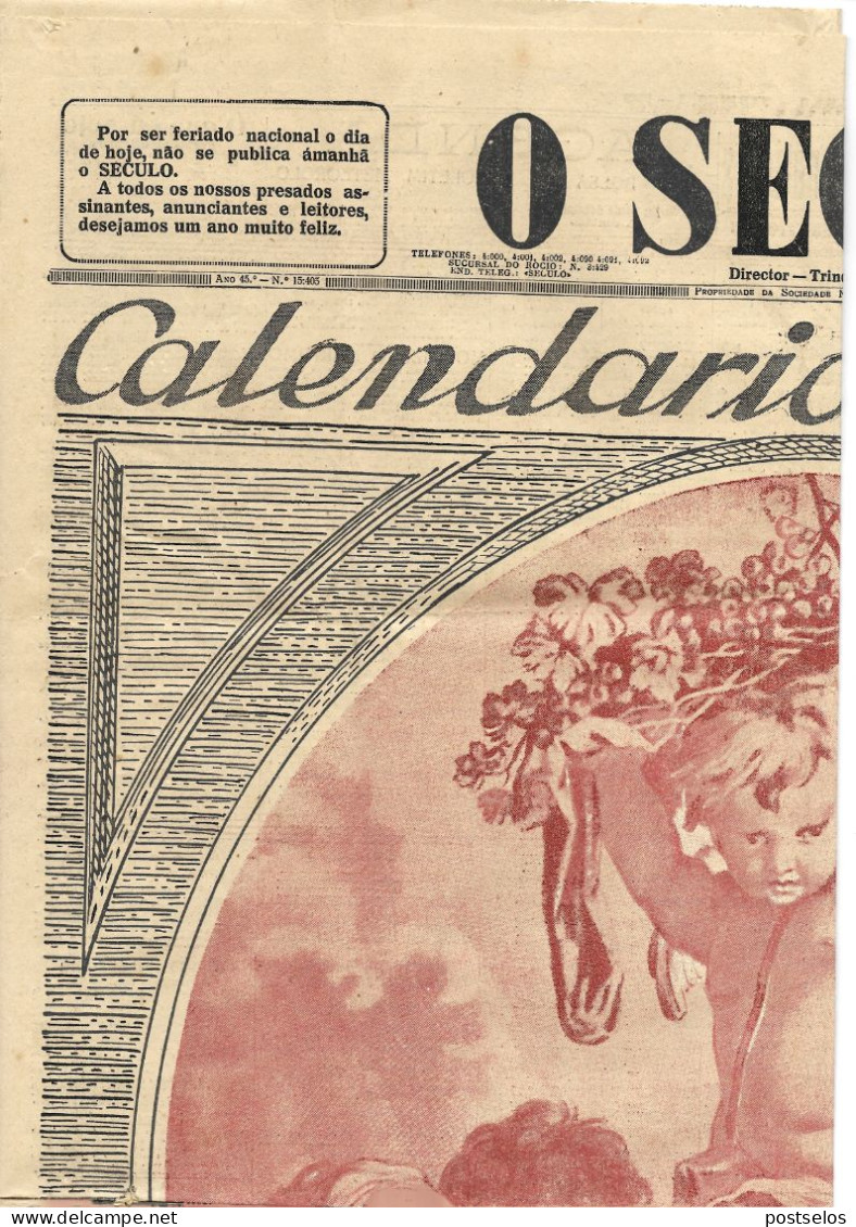 O SECULO Jornal 1925 - Testi Generali