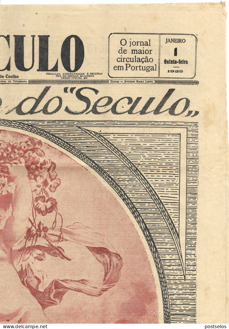 O SECULO Jornal 1925 - Informations Générales