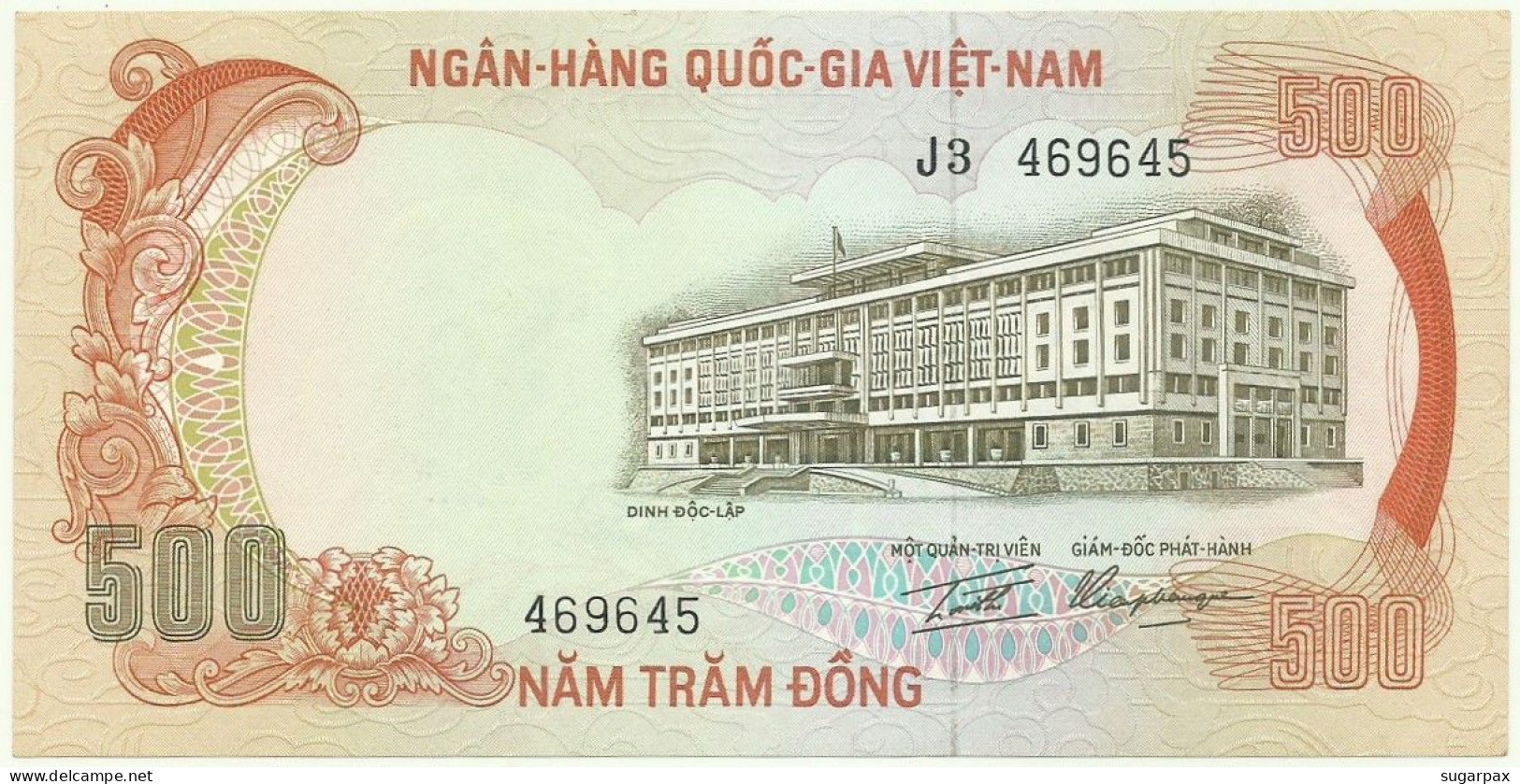 SOUTH VIET NAM - 500 DONG - ND ( 1972 ) - P 33 - Unc. - SÉRIE J3 - VIETNAM - Viêt-Nam