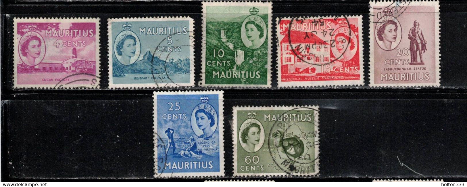 MAURITIUS Scott # 251//61 Used - QEII & Various Scenes - Short Set A - Mauricio (...-1967)