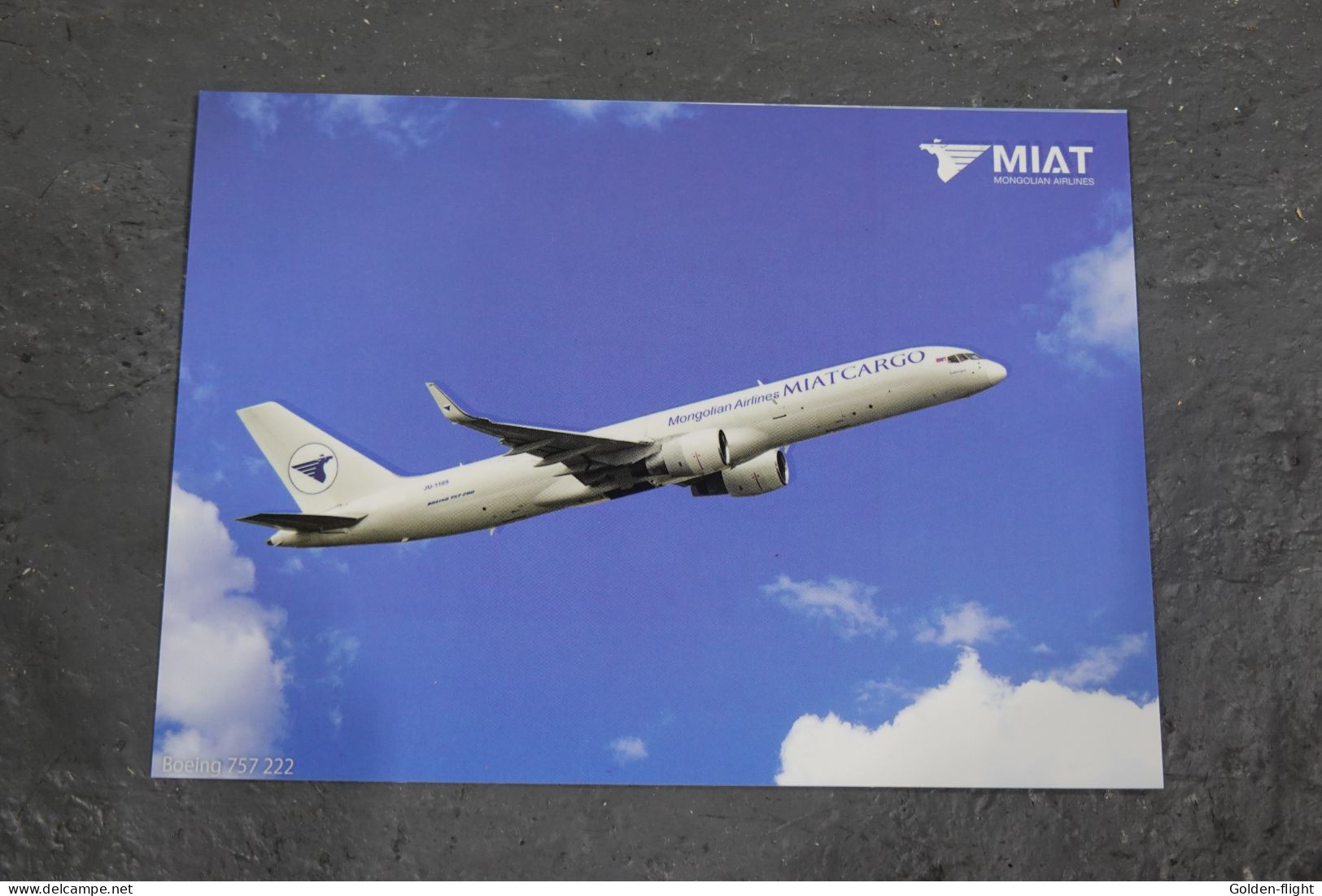 MIAT Mongolian Airlines MIAT Cargo Postcard - Mongolia