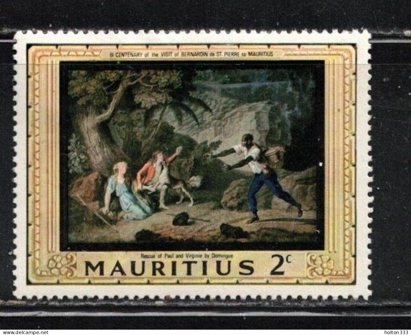 MAURITIUS Scott # 333 Used - Rescue Of Paul & Virginia - Mauricio (...-1967)