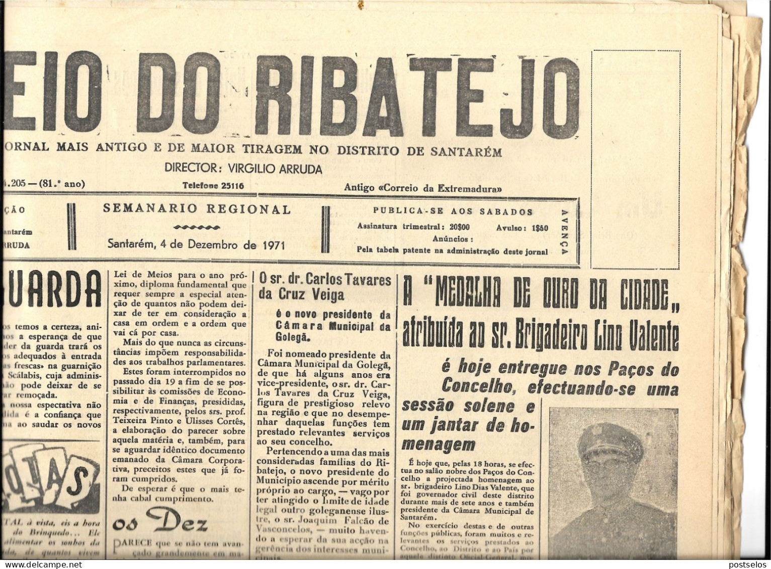 Correio Do Ribatejo 1971 - Informaciones Generales