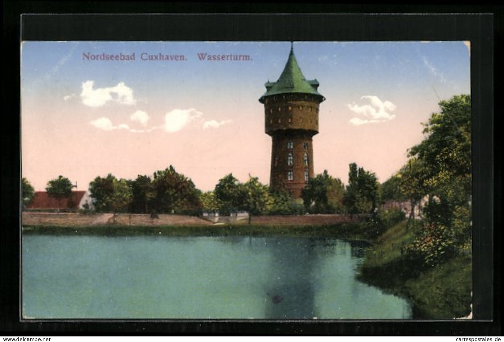 AK Cuxhaven, Nordseebad, Wasserturm  - Watertorens & Windturbines