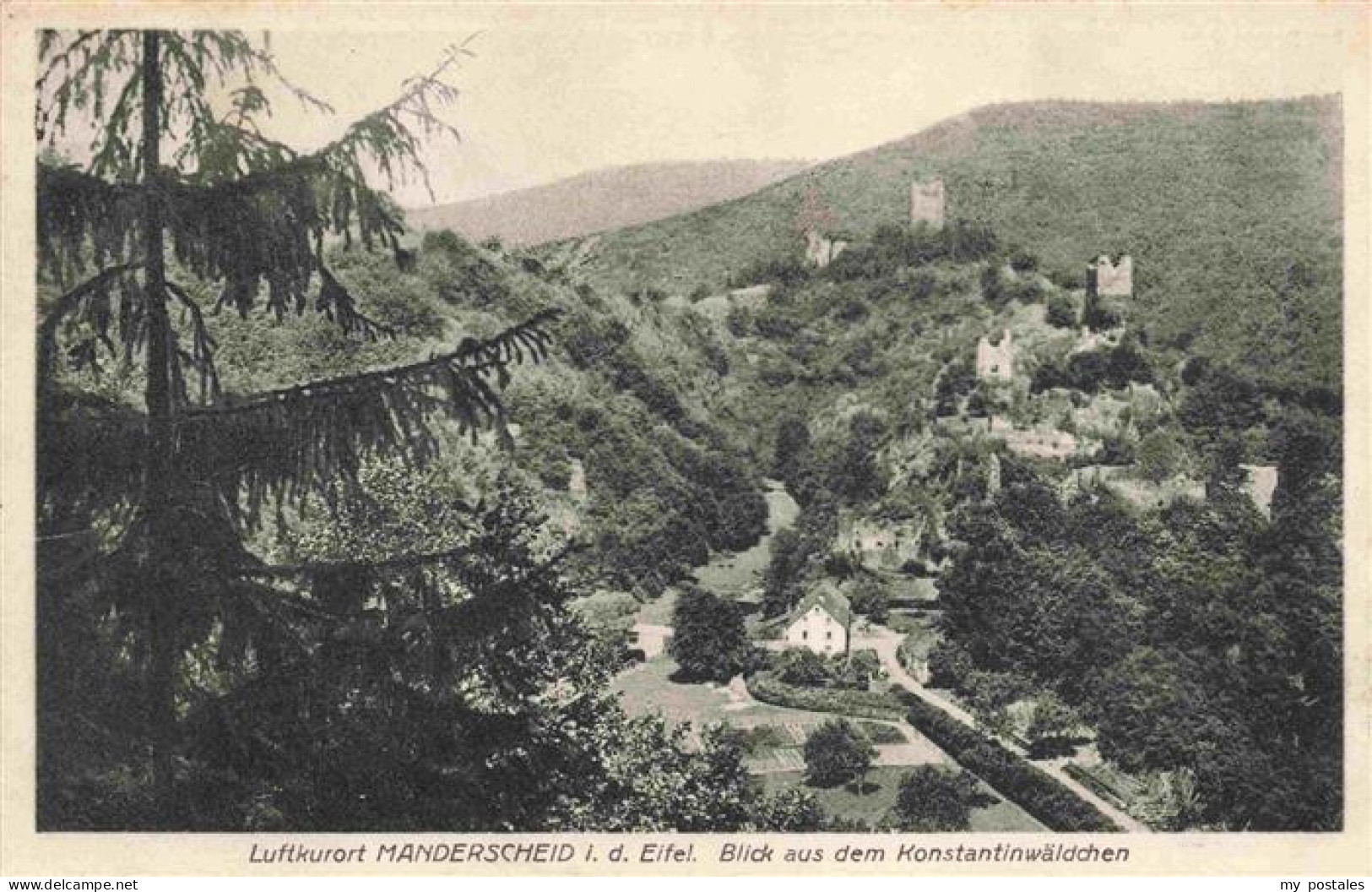 73968569 Manderscheid_Eifel Panorama Luftkurort Blick Aus Dem Konstantinwaeldche - Manderscheid