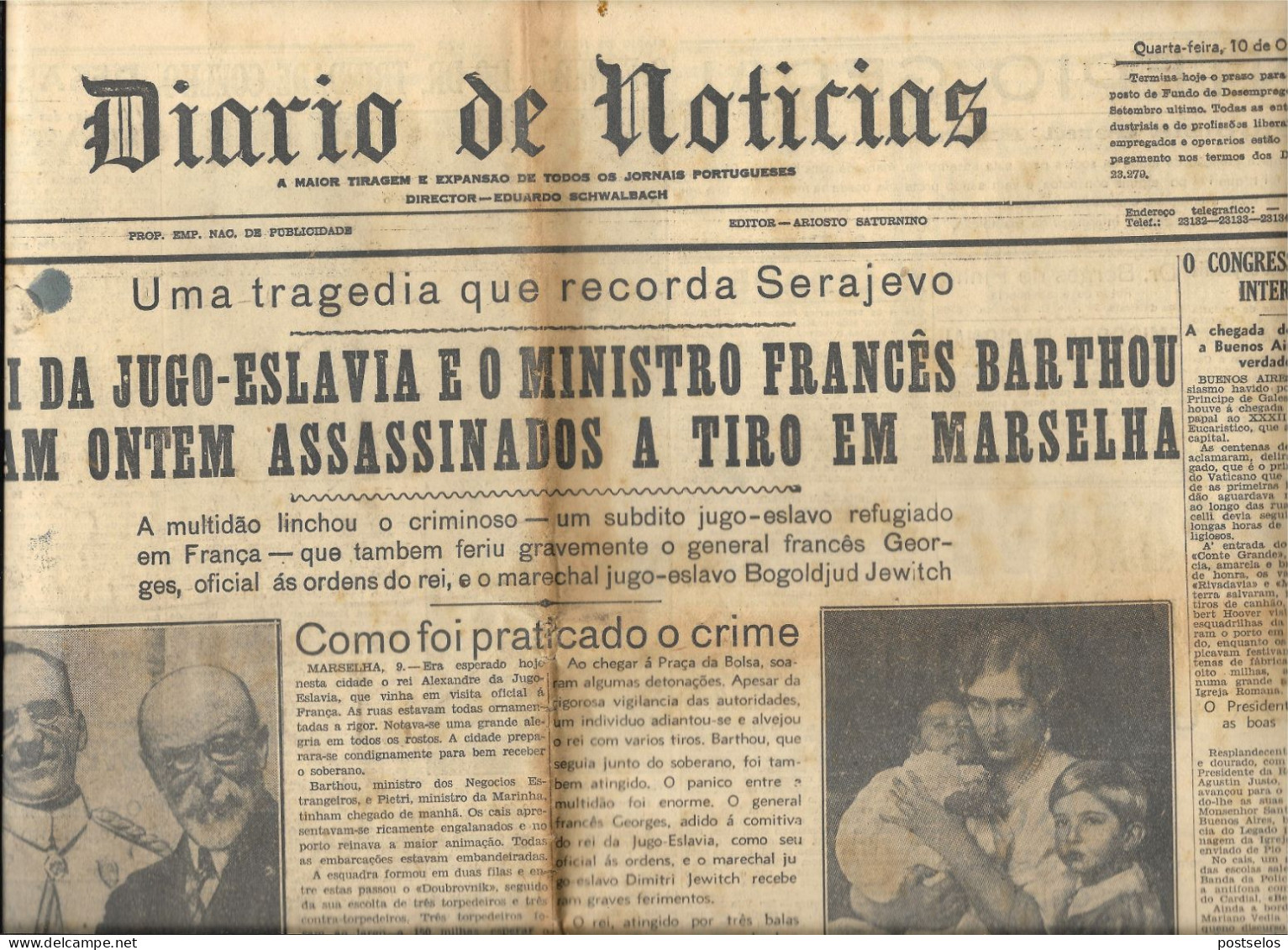 Jornal Noticias  + O Século + Primeiro De Janeiro - Testi Generali