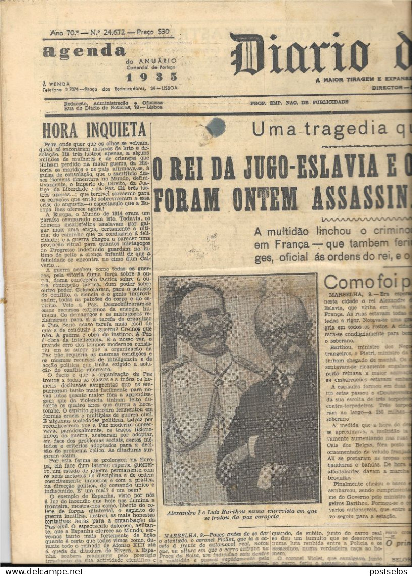 Jornal Noticias  + O Século + Primeiro De Janeiro - Informaciones Generales