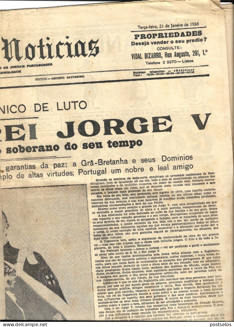 Jornal Noticias  + O Século + Primeiro De Janeiro - Informaciones Generales