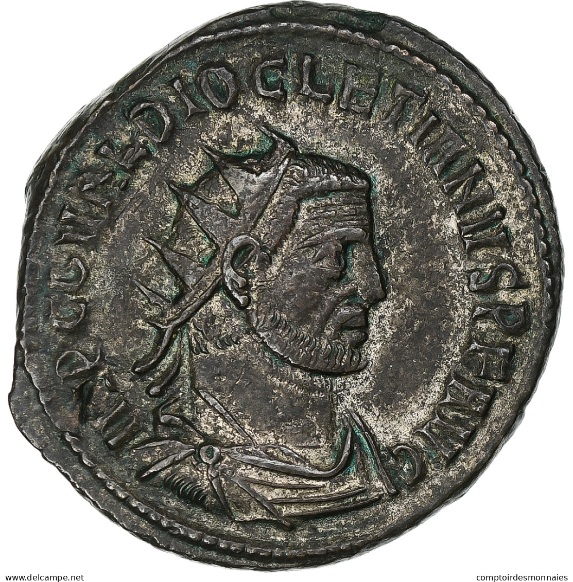 Dioclétien, Aurelianus, 293-295, Antioche, Billon, TTB+, RIC:322 - La Tétrarchie (284 à 307)