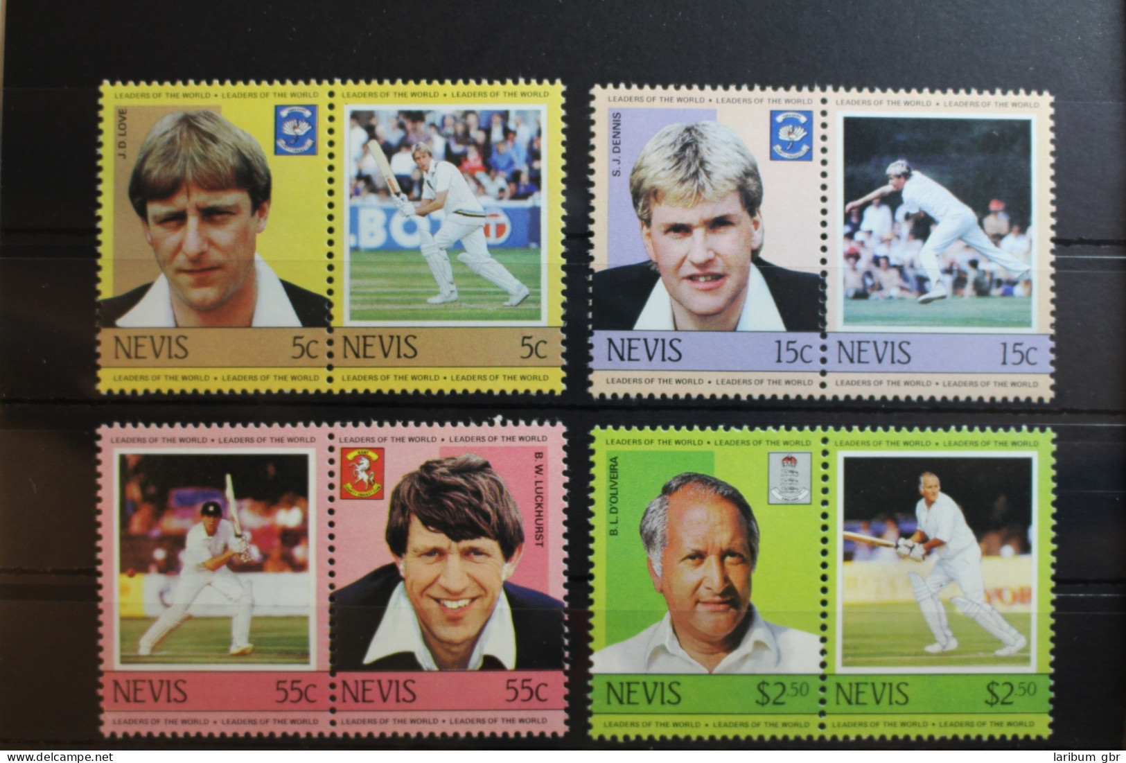 Nevis 220-227 Postfrisch Kricket #RQ961 - St.Kitts And Nevis ( 1983-...)