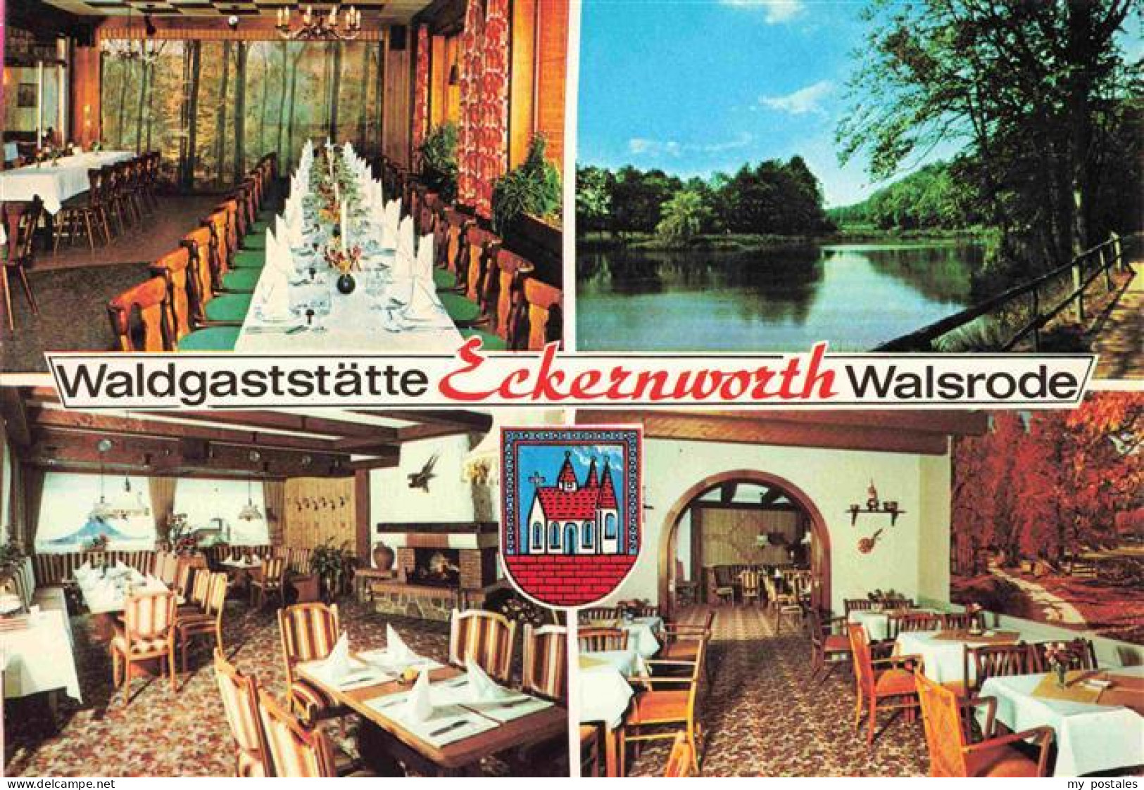 73968460 Walsrode_Lueneburger_Heide Waldgaststaette Eckernworth Speisesaal Gastr - Walsrode