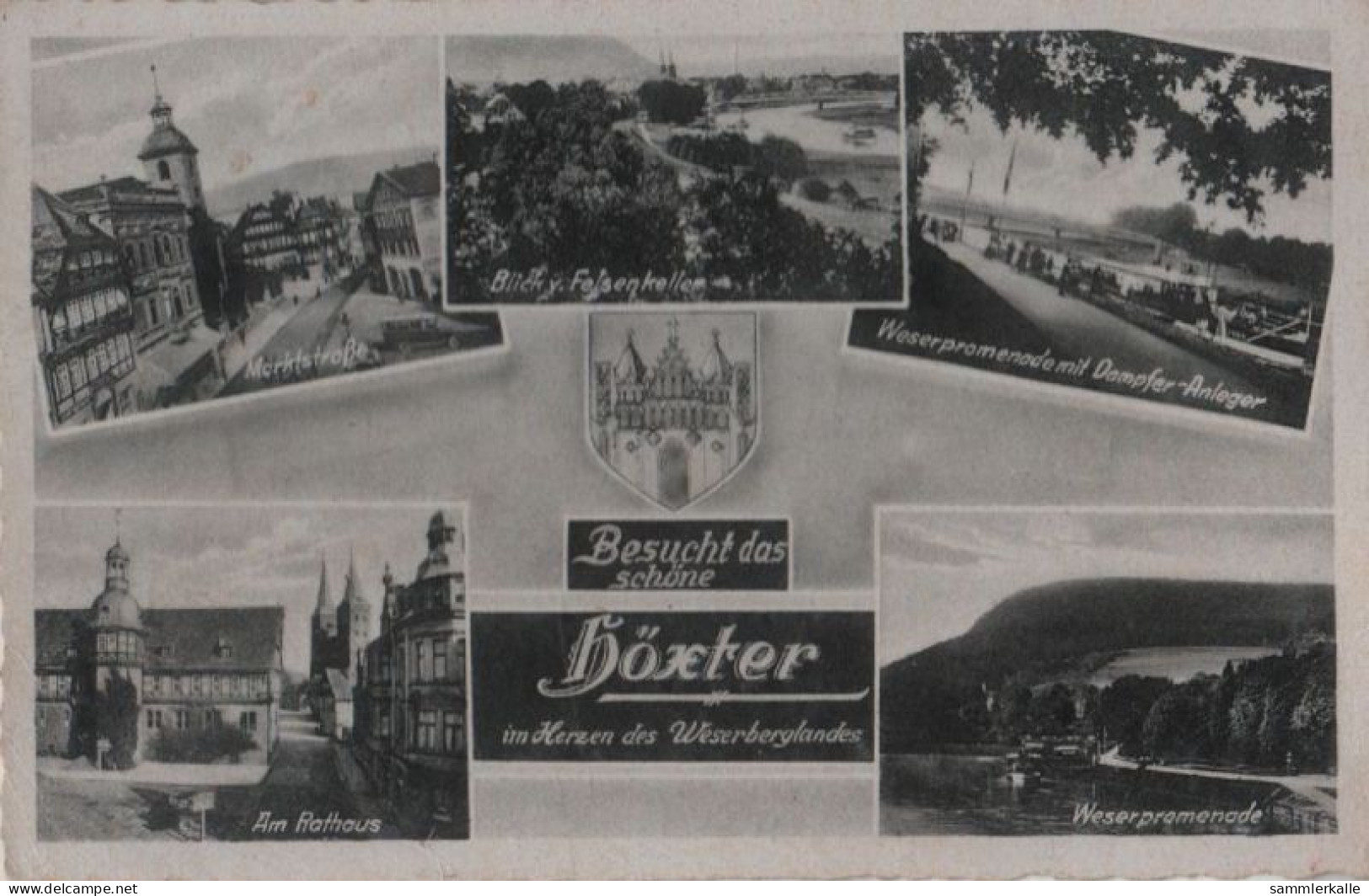 54801 - Höxter - U.a. Weserpromenade - Ca. 1960 - Hoexter