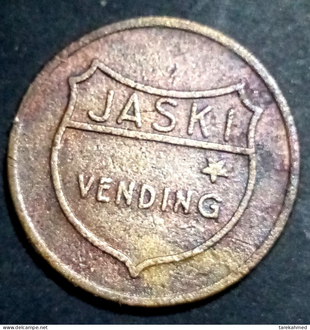 Netherlands "Jaski Vending" Token  ، Agouz - Autres & Non Classés