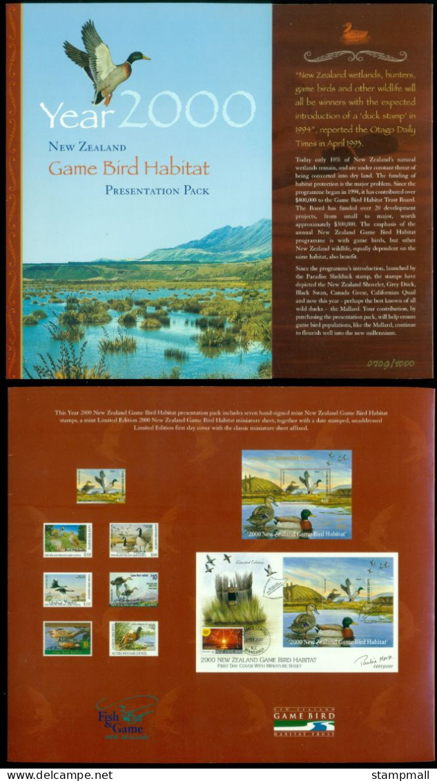 New Zealand 2000 Game Bird Habitat Presentation Pack (XL) - Presentation Packs