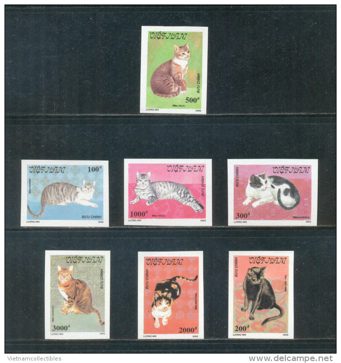 Vietnam Viet Nam MNH Imperf Stamps 1990 : Cat / Cats (Ms590) - Vietnam