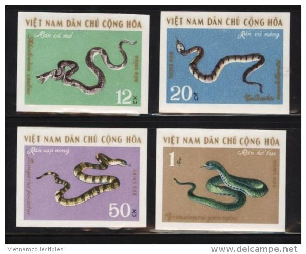 North Vietnam Viet Nam MNH Imperf Stamps 1970 : Venomous Snakes / Snake (Ms248) - Vietnam