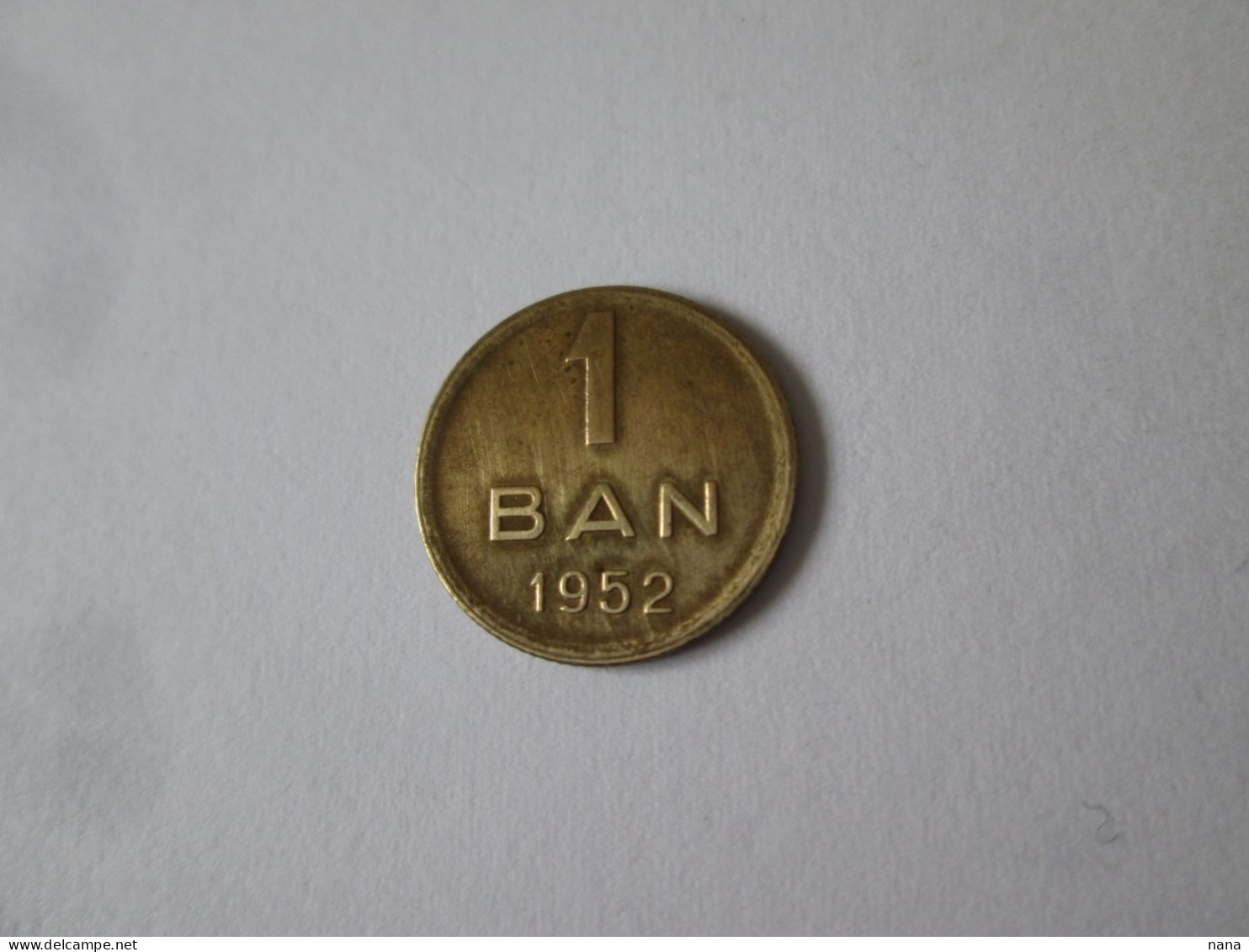 Roumanie 1 Ban 1952 Cuivre Tres Belle Piece/Romania 1 Ban 1952 Cooper Very Nice Coin - Roumanie