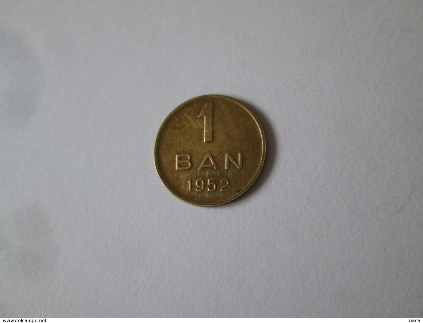 Roumanie 1 Ban 1952 Cuivre Tres Belle Piece/Romania 1 Ban 1952 Cooper Very Nice Coin - Roumanie