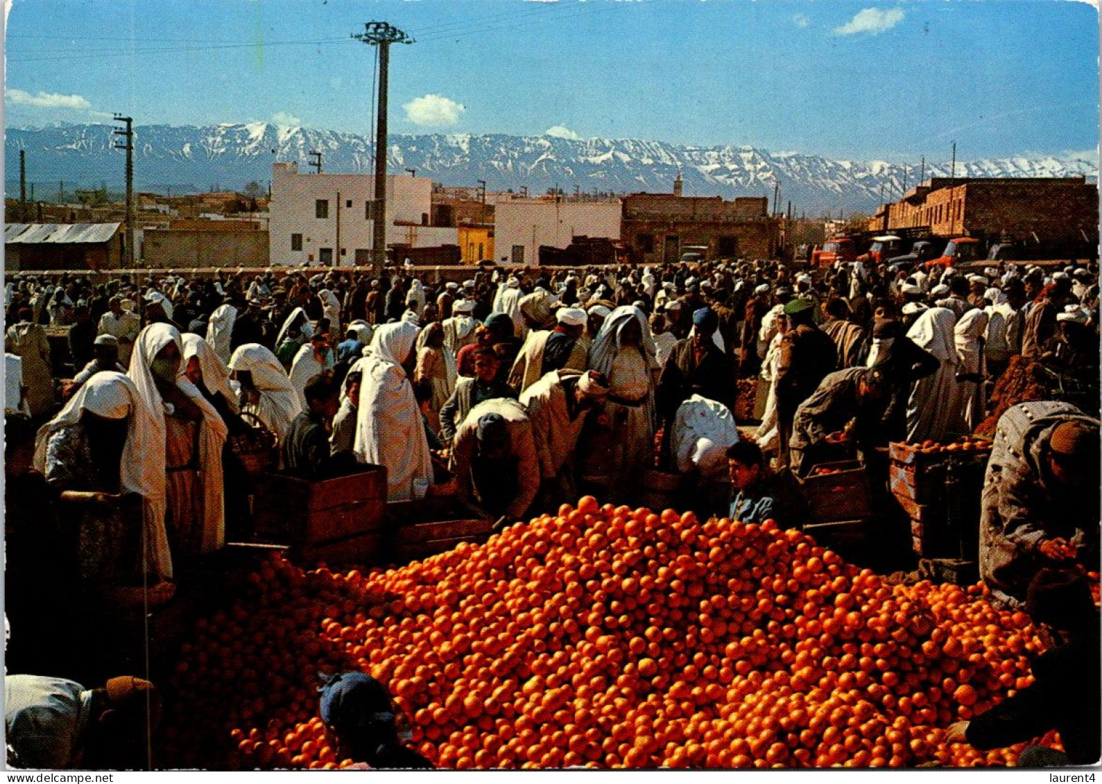 1-4-2024 (4 Y 37)  Maroc ( Posted To France 1971) - Market / Marche / Souk - Mercati