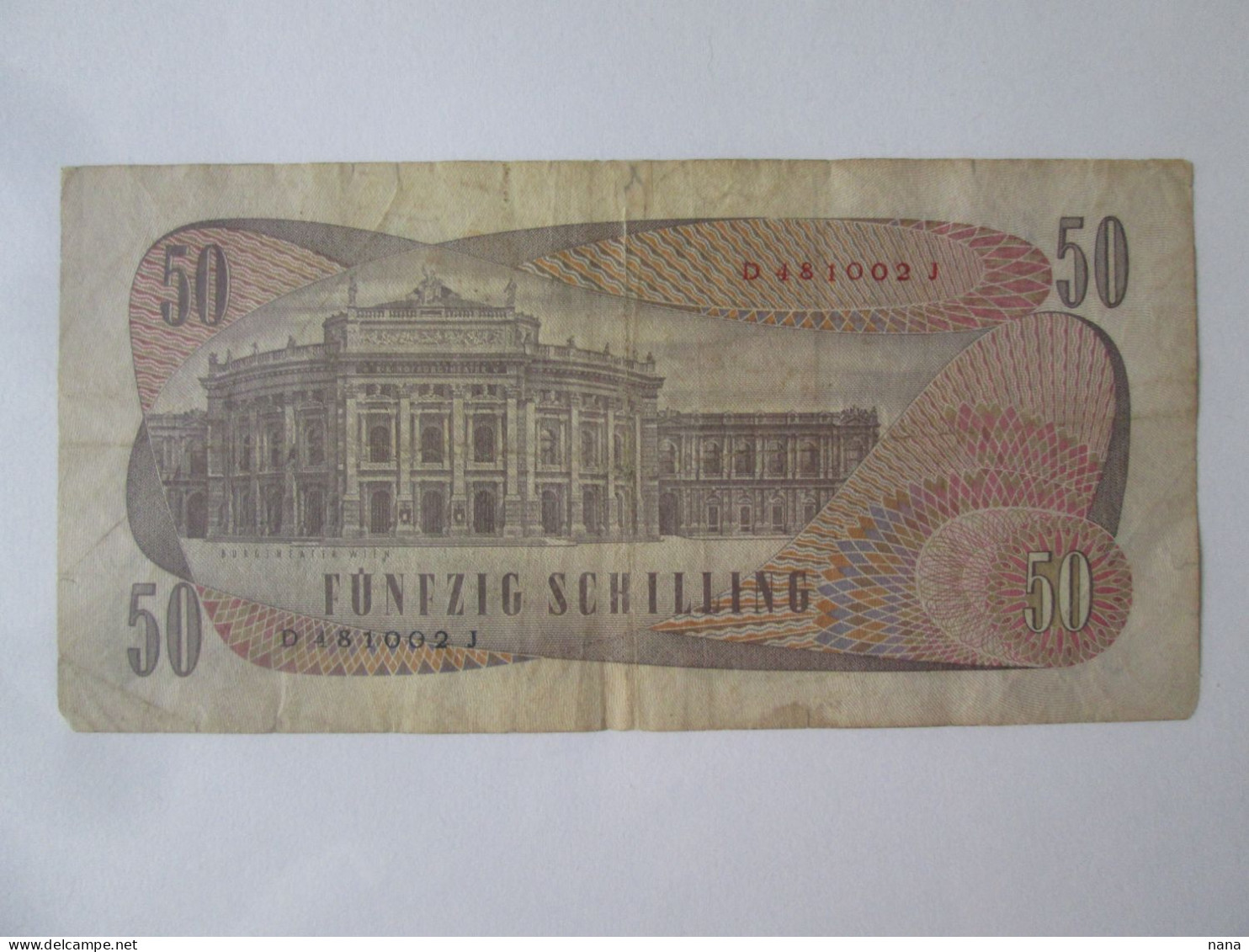 Austria 50 Schilling 1970 Banknote,see Pictures - Austria