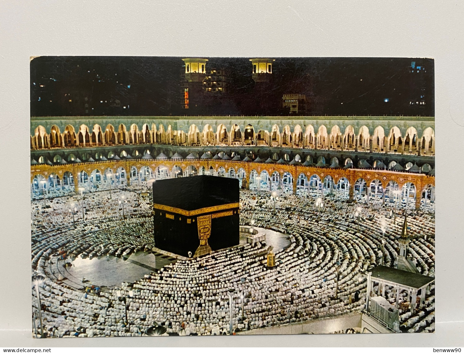 EVENING PRAYER IN HOLY KAABA - SAUDI ARABIA  Postcard - Arabia Saudita