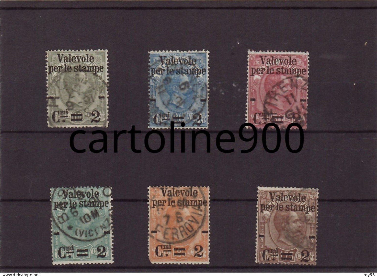 Francobolli Stamps Francobollo Stamp Pacchi Postali Usati Del 1884 Valvole Per Le Stampe Serie Completa 6 Pezzi - Paquetes Postales