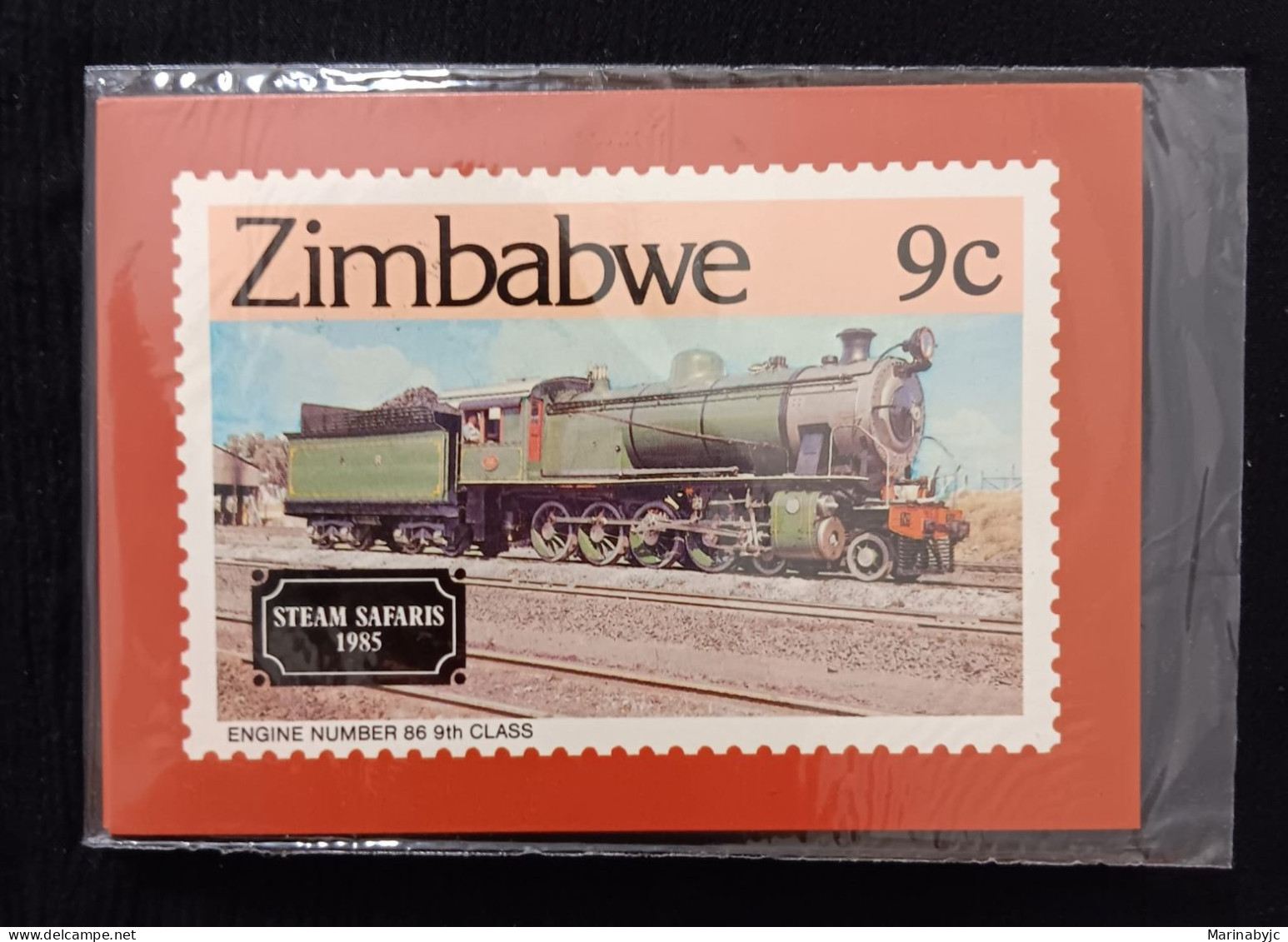 D)1984, ZIMBABWE, STAMP, LOCOMOTIVES, 4-4-0 CLASS 9, 1918, MNH - Zimbabwe (1980-...)