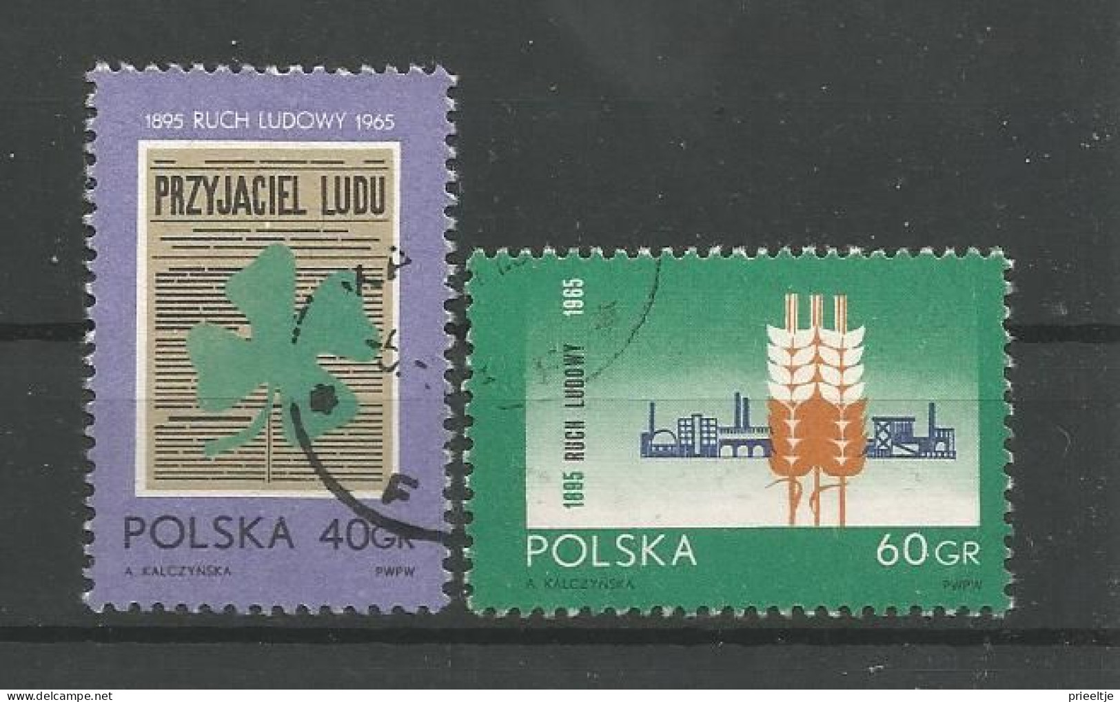 Poland 1965 70 Y. Ruch Ludowy Y.T. 1438/1439 (0) - Oblitérés