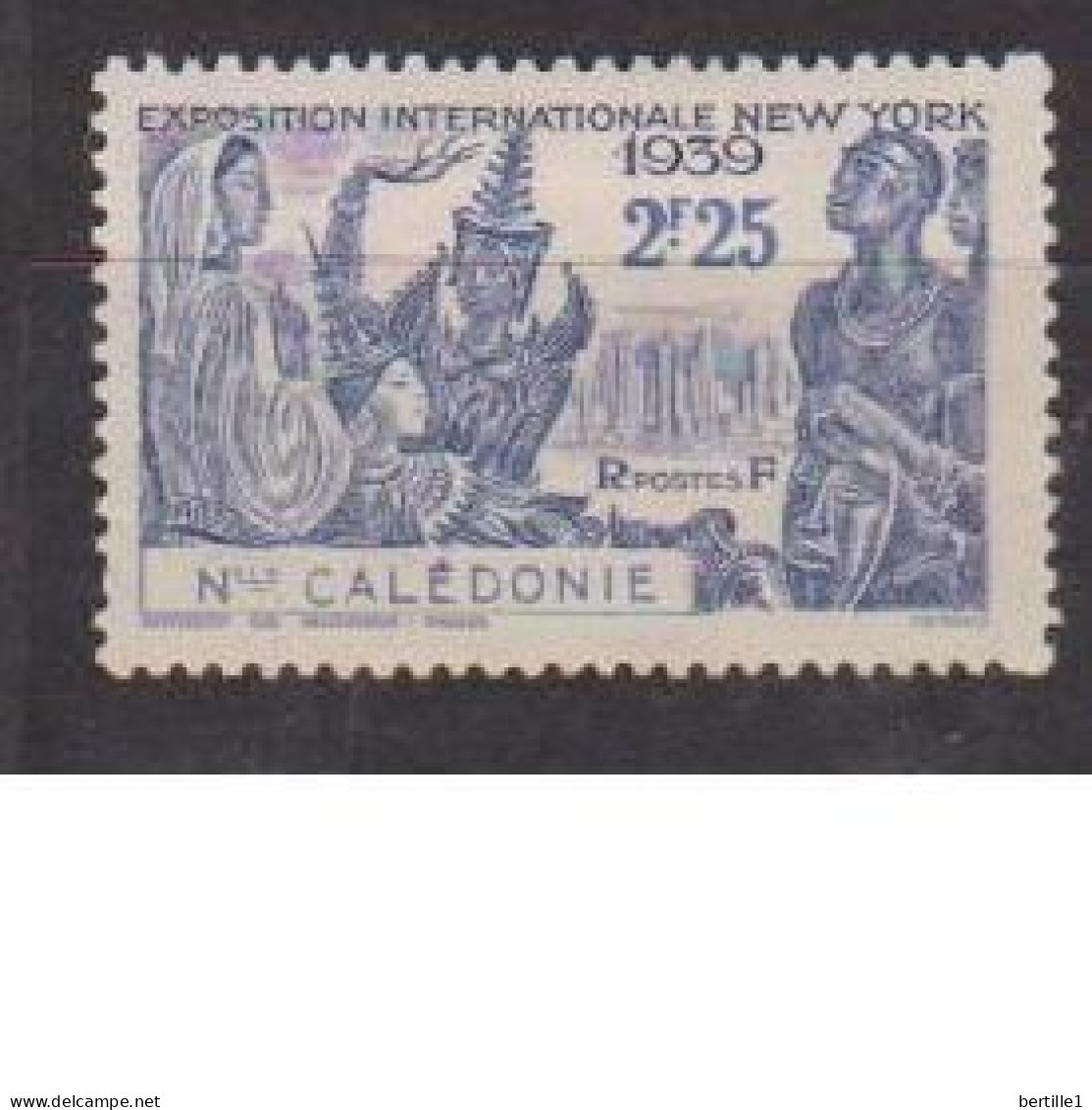 NOUVELLE CALEDONIE        N°  YVERT  :    174  NEUF AVEC  CHARNIERES      (  CH  03/26 ) - Unused Stamps