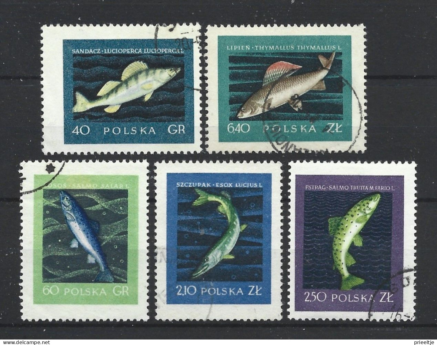 Poland 1958 Fish Y.T. 928/932 (0) - Used Stamps