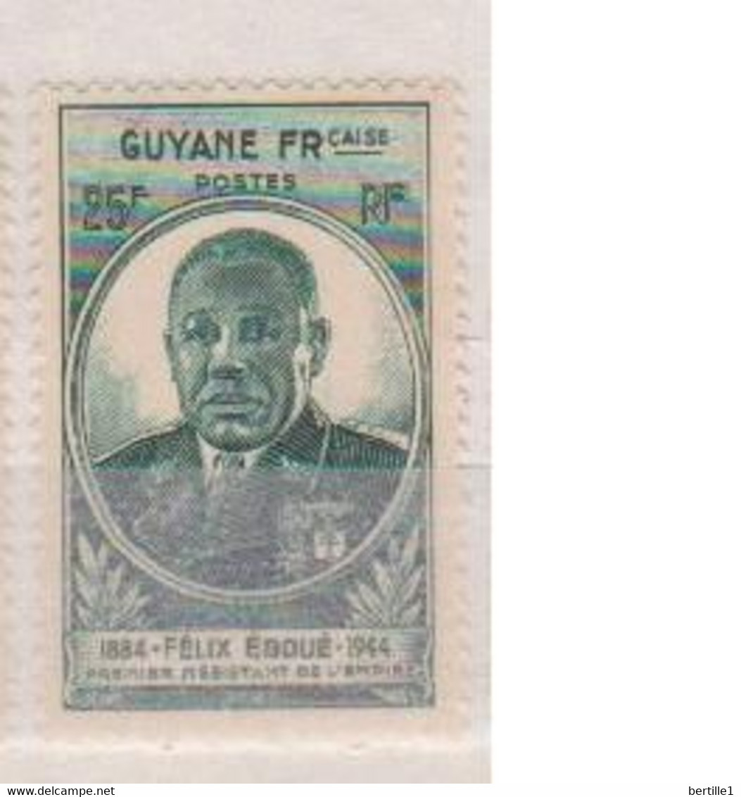 GUYANE        N°  YVERT 181   NEUF AVEC CHARNIERES  ( CHARN 01/40 ) - Unused Stamps