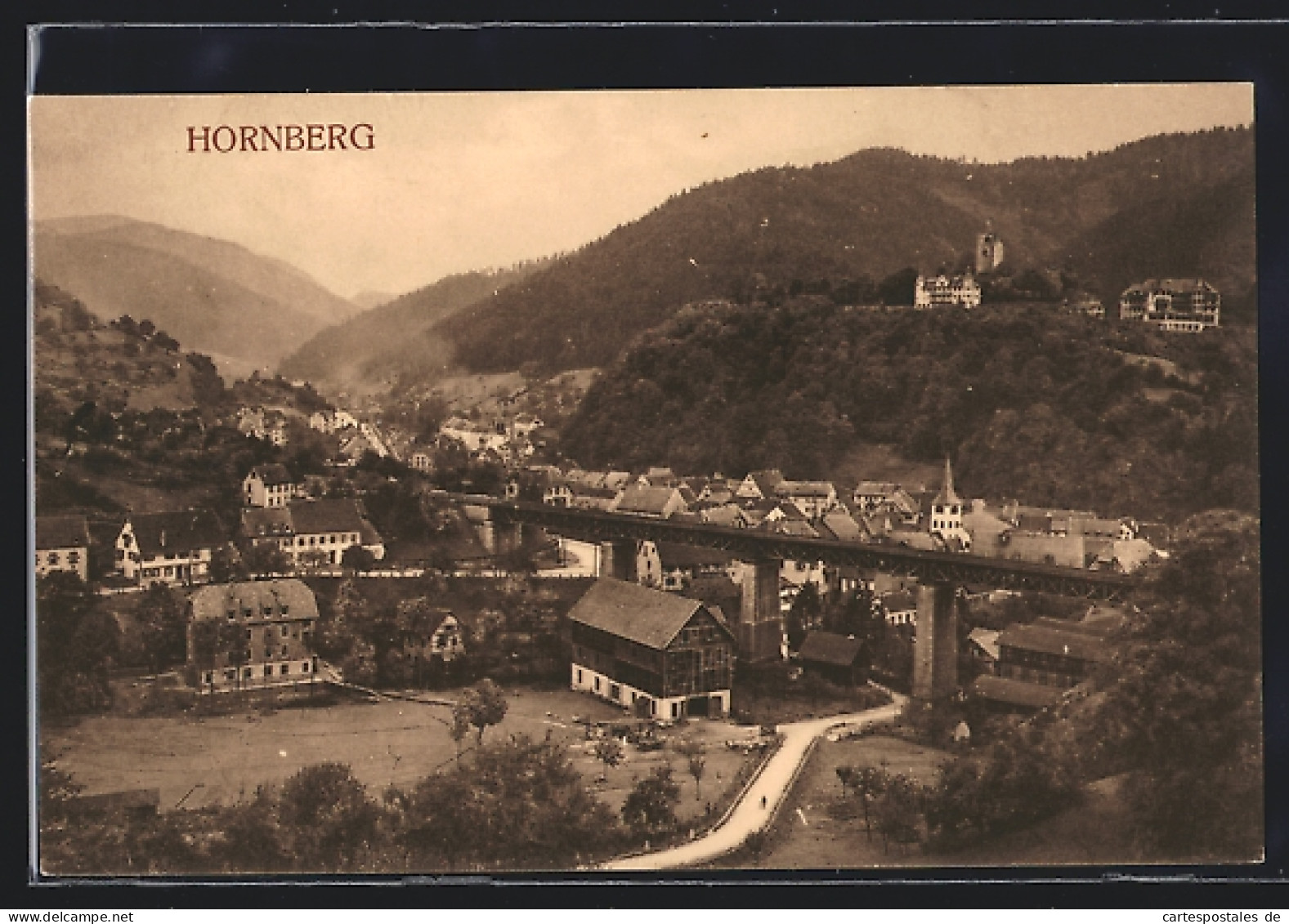 AK Hornberg / Schwarzwald, Ortsansicht  - Hornberg