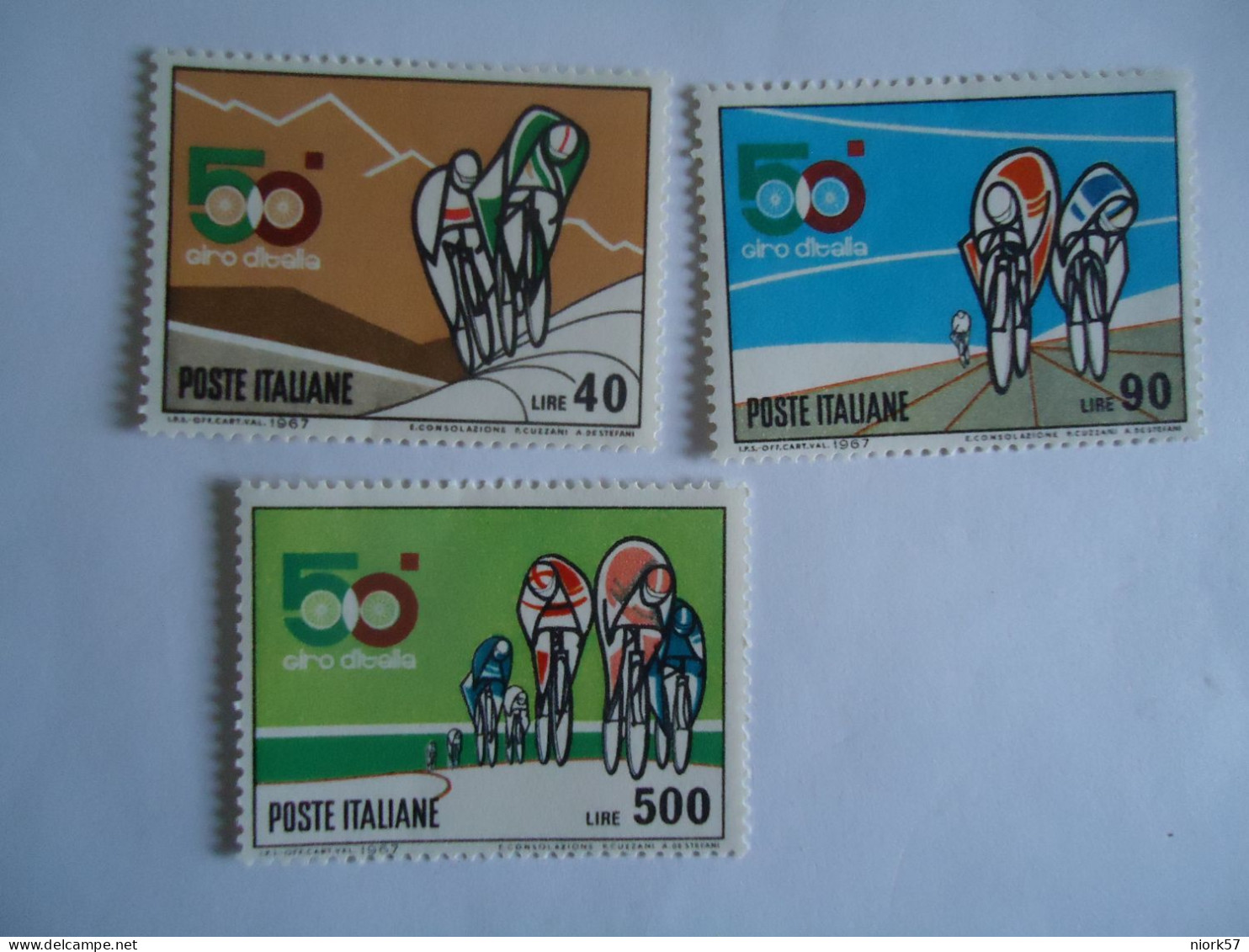 ITALY MNH  3 STAMPS  SPORTS  CYCLING BIKES - Ciclismo