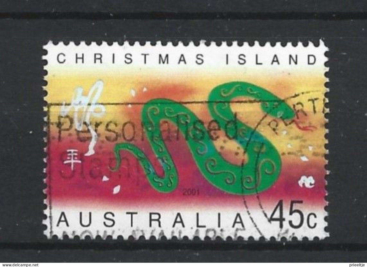 Christmas Island 2001 Year Of The Snake Y.T. 483 (0) - Christmaseiland