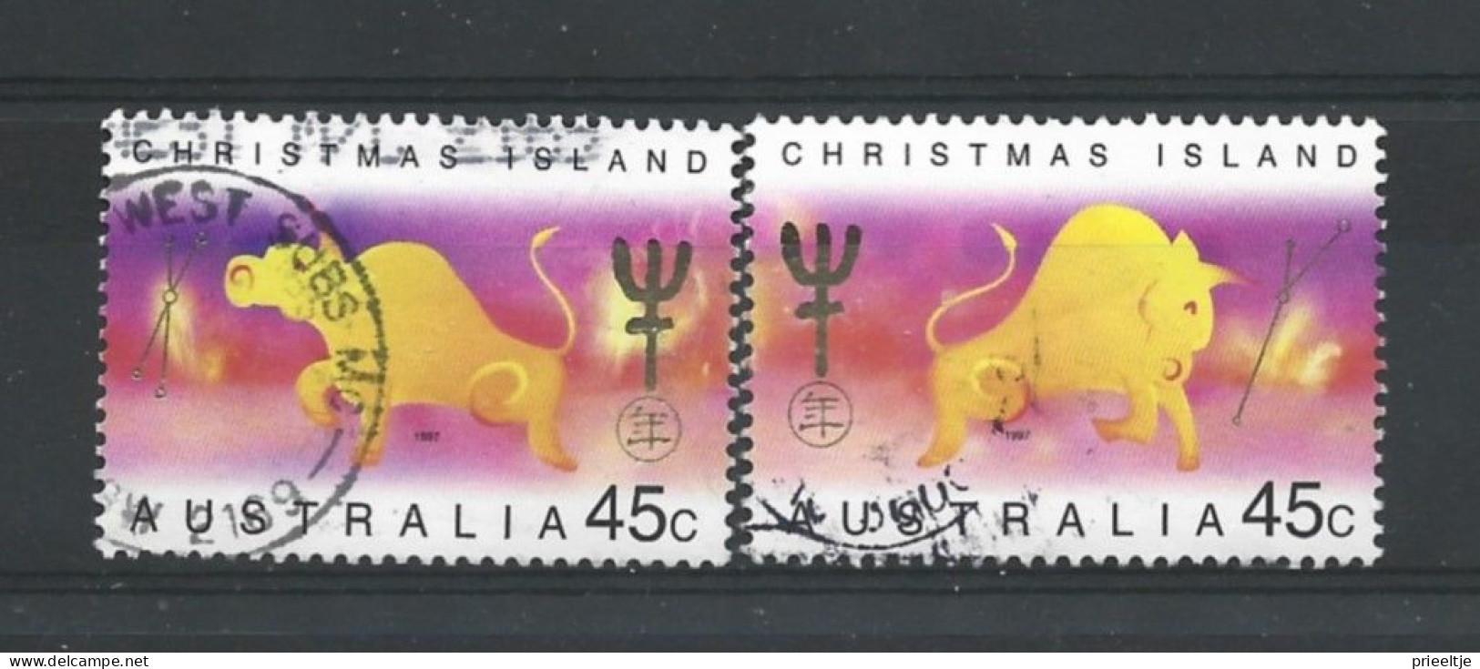 Christmas Island 1997 Year Of The Ox Y.T. 435/436 (0) - Christmaseiland