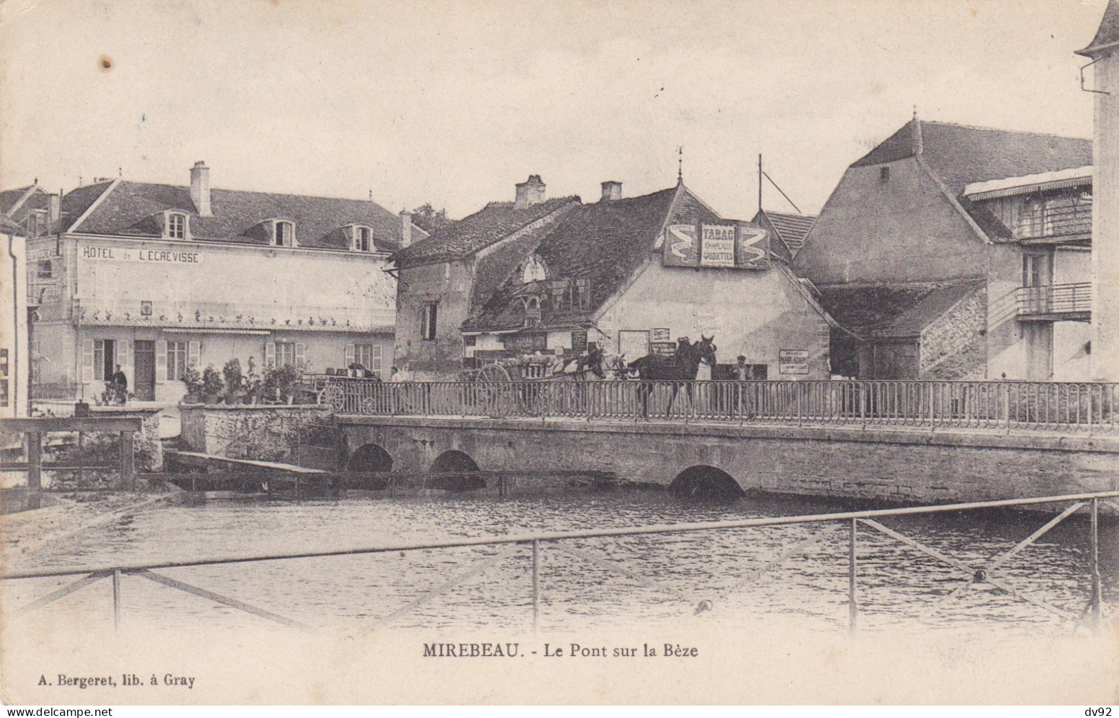 COTE D OR MIREBEAU SUR BEZE LE PONT SUR LA BEZE - Mirebeau