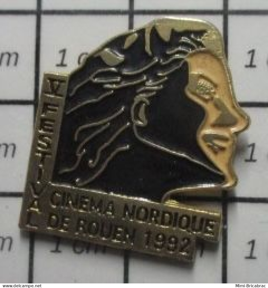 713A  Pin's Pins / Beau Et Rare / CINEMA / FESTIVAL DU CINEMA NORDIQUE ROUEN 1992 - Kino