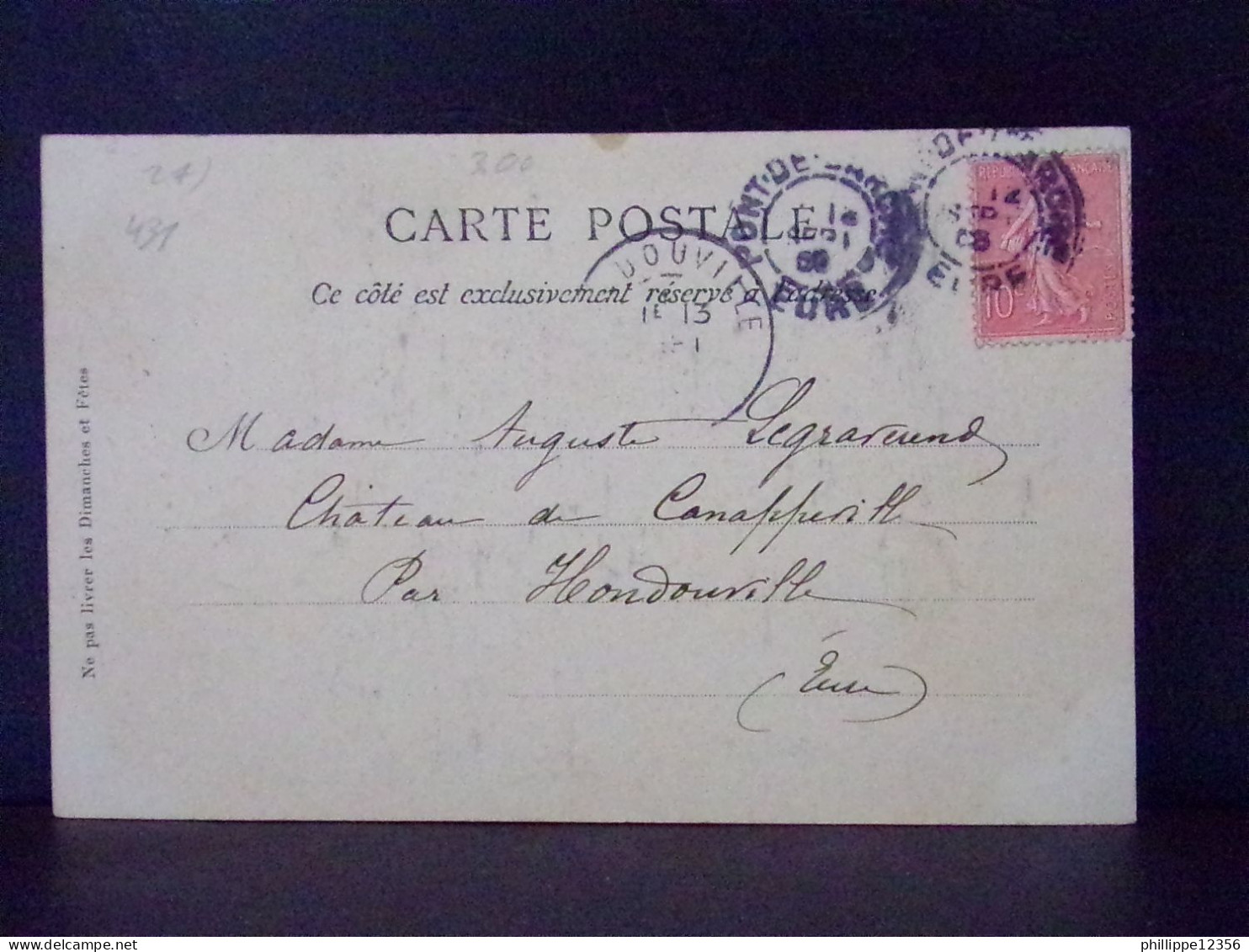 27431 . PONT DE L'ARCHE . CHAIRE DE N. D. DES ARTS . G. F.  OBLITEREE 1905 - Pont-de-l'Arche