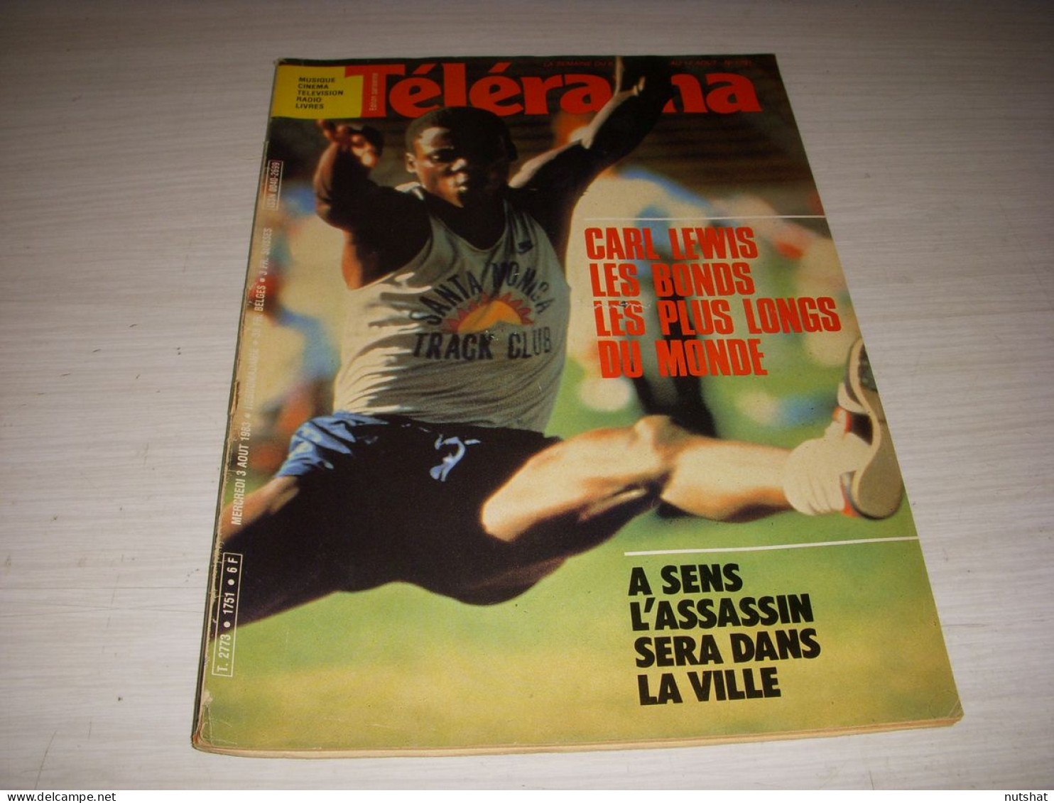 TELERAMA 1751 08.1983 CARL LEWIS SCOLA ETAIX VEZELAY FOSSEY GERARD PIERRON - Television