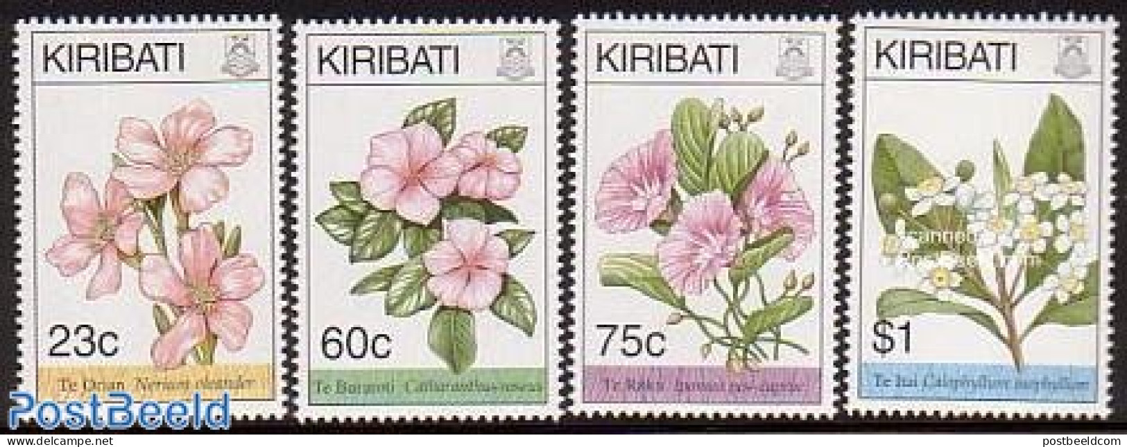 Kiribati 1994 Flowers 4v, Mint NH, Nature - Flowers & Plants - Kiribati (1979-...)