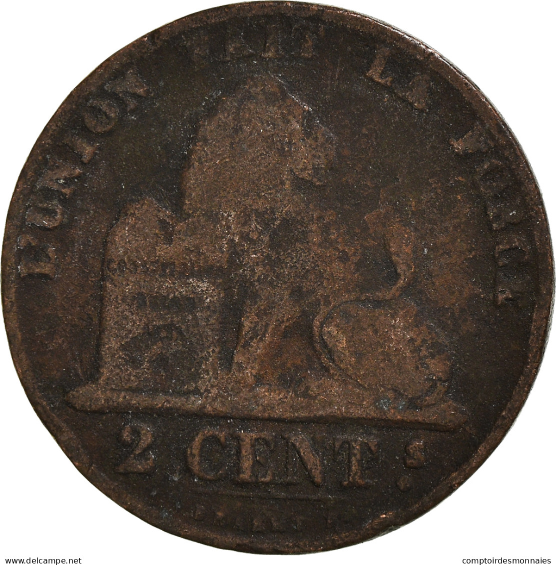 Monnaie, Belgique, 2 Centimes, 1857 - 2 Cent