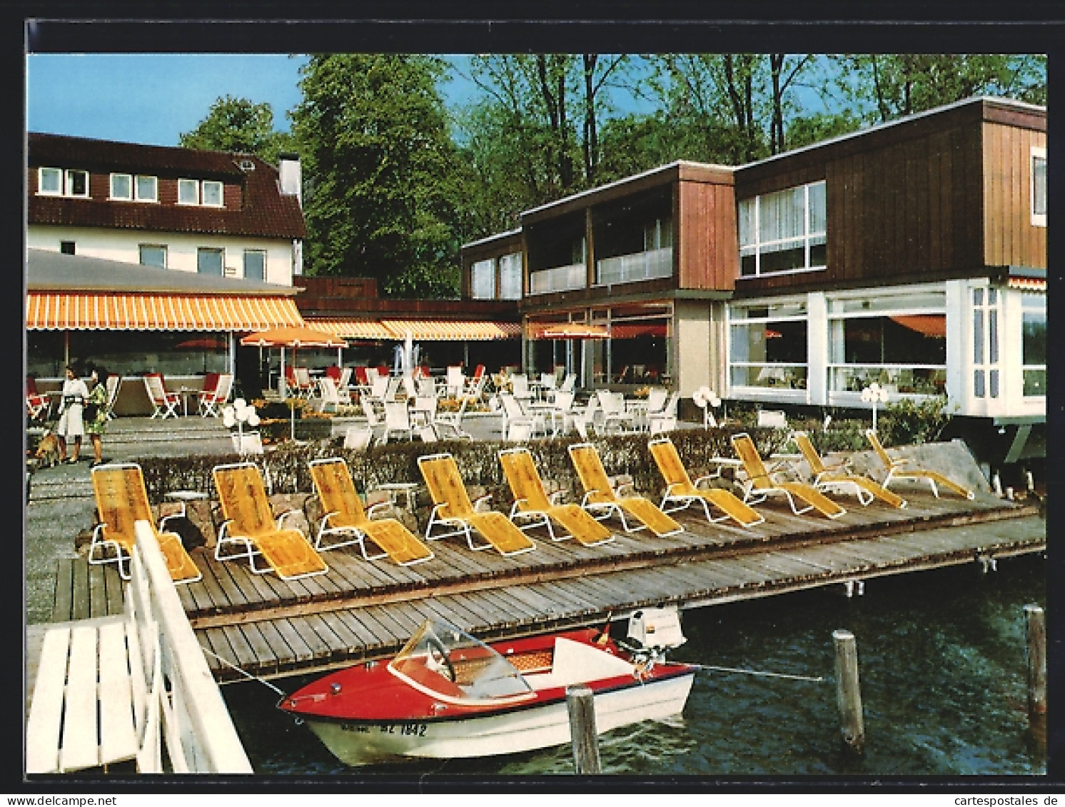 AK Ratzeburg, Hotel Restaurant Der Seehof, Liegestühle  - Ratzeburg