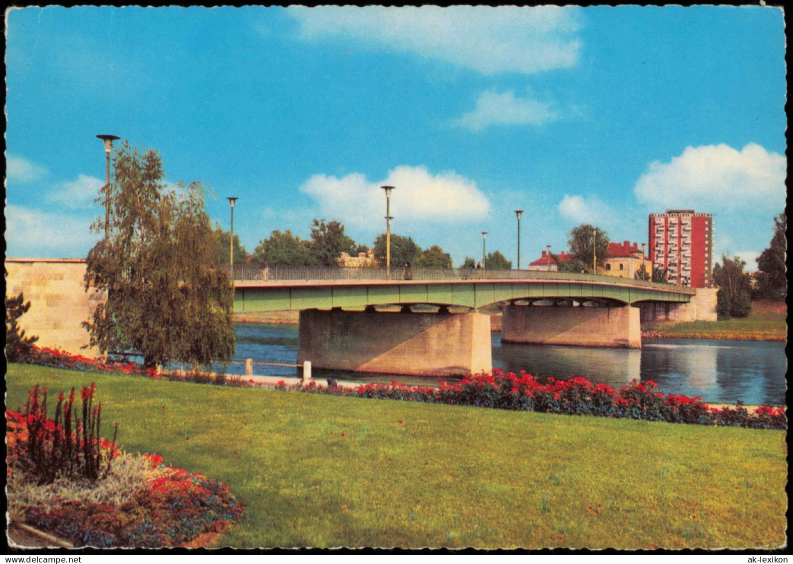 Ansichtskarte Ingolstadt Partie An Der Donau-Brücke 1965 - Ingolstadt
