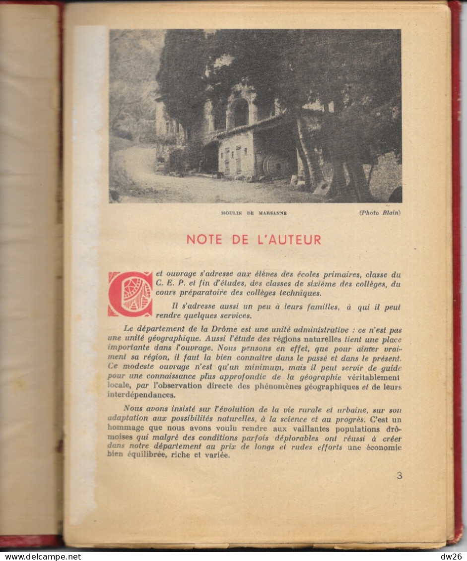 Livre De Géographie Département De La Drôme Par Lucien Sanson - Fin D'Etudes Primaires - 6-12 Ans